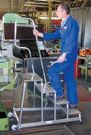 8 STABILO Professional Pomost montazowy jezdny Aluminiowy, pomost montażowy jezdny z poręczą zwiększającą bezpieczeństwo.