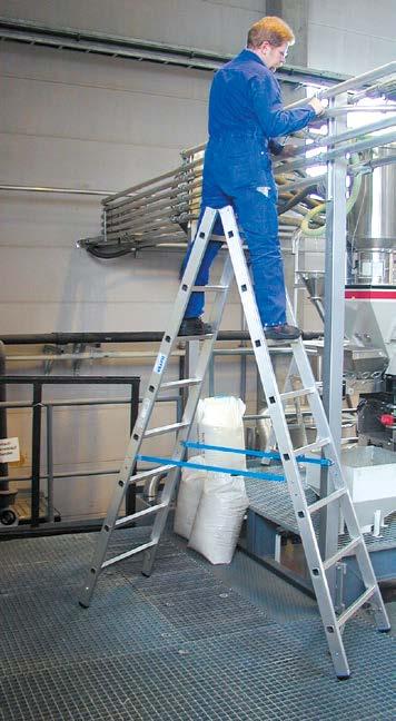 8 STABILO Professional Drabina dwustronna ze szczeblami Wytrzyma³a dwustronna drabina aluminiowa do, elastycznego zastosowania.