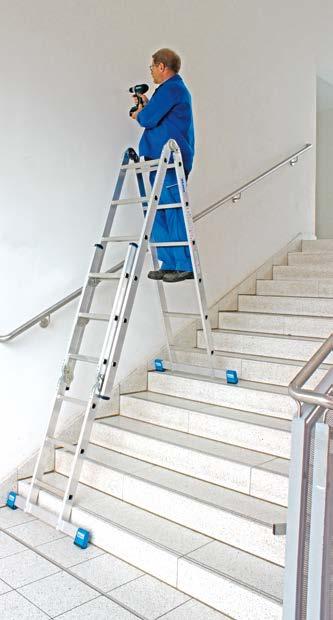 8 STABILO Professional Drabina przegubowa Combi Wszechstronna, profesjonalna drabina aluminiowa do prac wewn¹trz i na zewn¹trz.