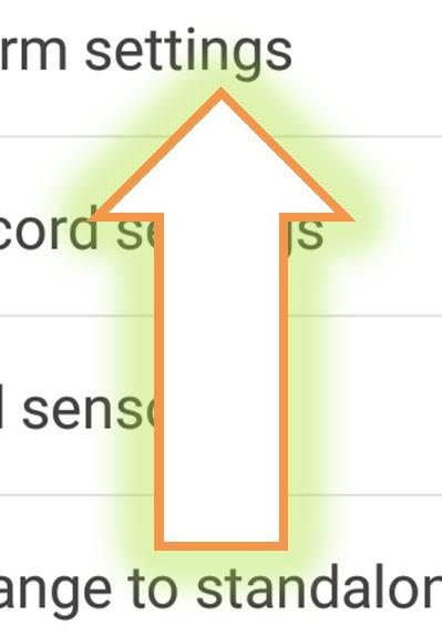 Następnie przechodzimy do zakładki Alarm settings 123456 Następnie włączamy Receive alarm prompt oraz na samym dole Motion