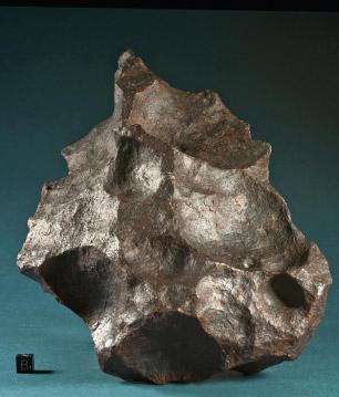 Fot. 1. WyrzeŸbiony meteoryt Gibeon wa ¹cy 14,69 kg.