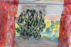 Bodrum, kredka 43x65 cm