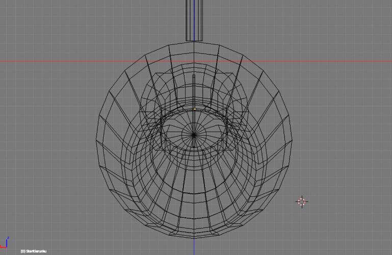 5. Dodajemy nowy obiekt typu Mesh -> Cylinder. Ustawiamy dla niego liczbę wierzchołków na 12. 6.
