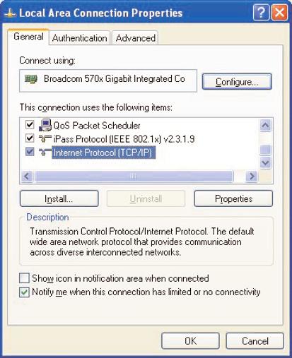 Załącznik 4: Uaktywnienie DHCP na Twoim komputerze Windows XP & Na stole roboczym Windows kliknij Start i wybierz Control Panel (Panel sterowania).