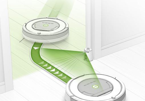 Tryb Halo: Gdy przełącznik znajduje się w dolnym położeniu ( ), urządzenie wytwarza strefę ochronną, do której robot Roomba nie ma wstępu.