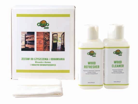 Zestawy do czyszczenia, odnawiania i zabezpieczania C90 Zestaw do czyszczenia i odnawiania powierzchni z drewna i tworzyw drewnopodobnych ZAWARTOŚĆ: Wood Cleaner preparat czyszczący, 250 ml Wood
