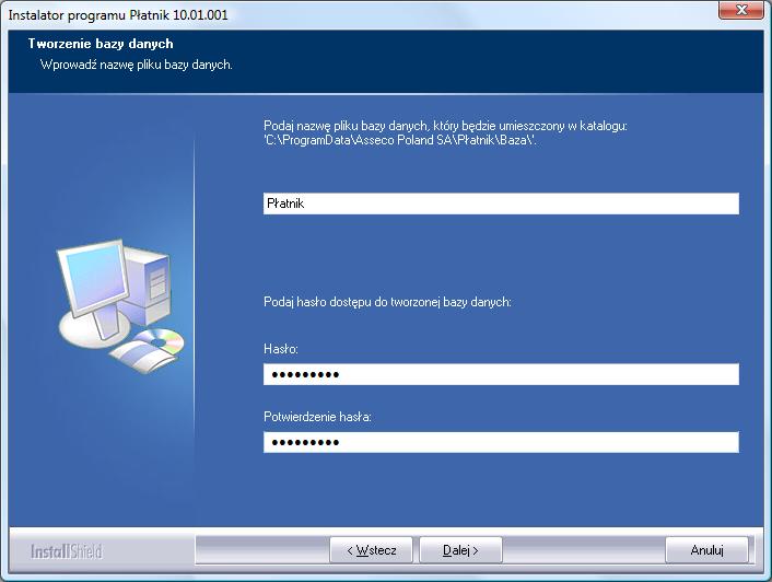 Dopóki program PŁATNIK jest wykorzystywany do pracy tylko i wyłącznie z jedną bazą danych, podawanie hasła dostępu do bazy danych podczas uruchomienia programu nie będzie wymagane. Uwaga!