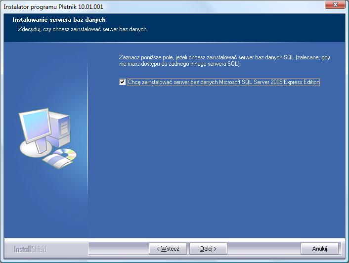 Rysunek 13. Okno instalatora: Instalacja serwera baz danych SQL 3.