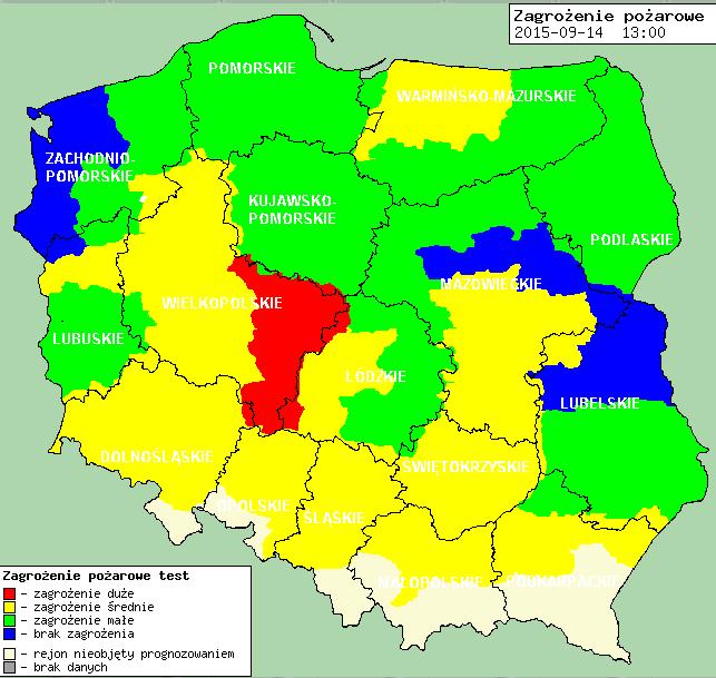 Stan wody na głównych rzekach