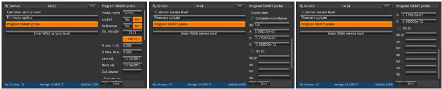 4.6.8.2 Programowanie sondy typu SMART Po przejściu do aplikacji <<serwis>> można rozpocząć programowanie sond typu SMART naciskając przycisk <<programowanie sondy SMART>>.