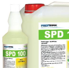 PROFIMAX SPD 105 ŚRODEK DO SZYBKIEJ DEZYNFEKCJI efekt biobójczy (bakterie + grzyby) uzyskuje się w ciągu 60 sekund posiada zezwolenie na obrót produktem biobójczym nr 4196/10 Ze względu na zawartość