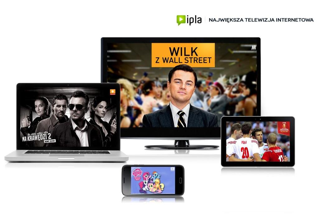 Nadawanie telewizyjne oraz wideo online Portfolio 27 kanałów dających nam 24,3% udział w oglądalności Silna pozycja na rynku reklamy telewizyjnej z 25,3% udziałem w rynku IPLA nasza platforma wideo