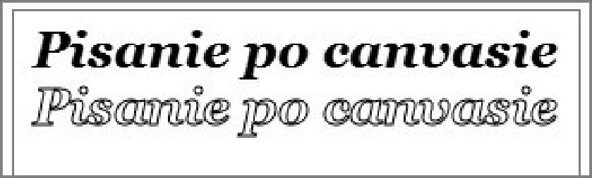 Wyprowadzanie tekstów filltext( "tekst", x, y ) stroketext("tekst",x,y) Funkcja filltext wypisuje na pozycji x, y tekst. Funkcja stroketext wypisuje na pozycji x, y obrys tekstu.