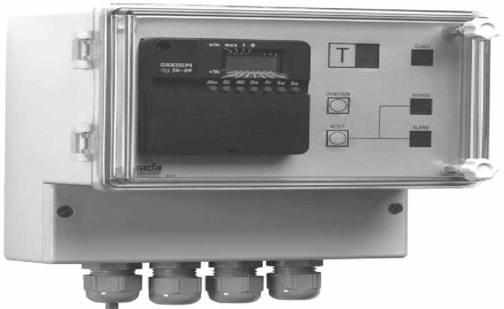 Sterowanie instalacji mechanicznych Regulator temperatury Rada Meltronic 850/24 Opis: Gotowy do monta u, programowalny regulator temperatury Rada Meltronic 850/21 do termostatów mechanicznych wody