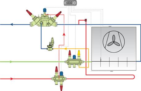 Przykładowe zastosowanie: Rurociąg wtrysku cieczy Zespół zaworów wtrysku cieczy do sprężarki z elektronicznym zaworem rozprężnym. elektromagnetyczny powinien znajdować się przed zaworem rozprężnym.