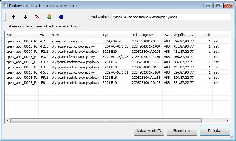 ABB-CAD: Generowanie widoków elewacji ze schematów Generowanie widoków elewacji ze schematów Polecenie Zestawienia materiałów pozwala także na automatyczne generowanie widoków aparatów na podstawie