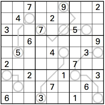 14. OUTSIDE SUMS SUDOKU Obowiązują zasady klasycznego sudoku.