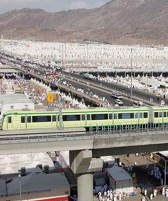 Zintegrowane systemy bezpieczeństwa dla kolei Makkah Metro (Mekka) Project Metro o długości 18km obsługujące 2 miliony pielgrzymów Kontrola dostępu na każdej z 9 stacji CCTV składające