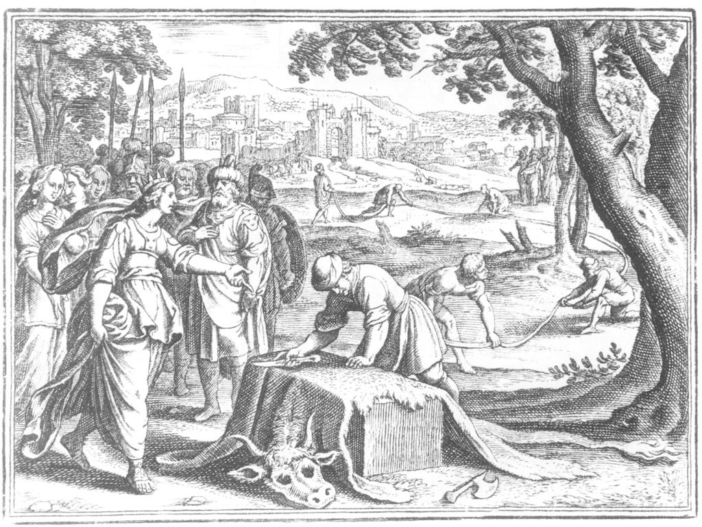 Mit o Dydonie (sztych, Matthias Merian Starszy, 1630) P.