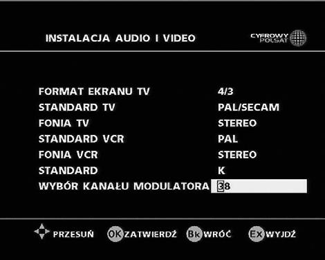 3.5.2 MAGNETOWID Istnieje kilka opcji do wyboru: -Standard PAL lub SVHS W przypadku wybrania PAL lub SVHS, standardem kompozytowego obrazu Video TV będzie PAL. -Dźwięk mono lub stereo.