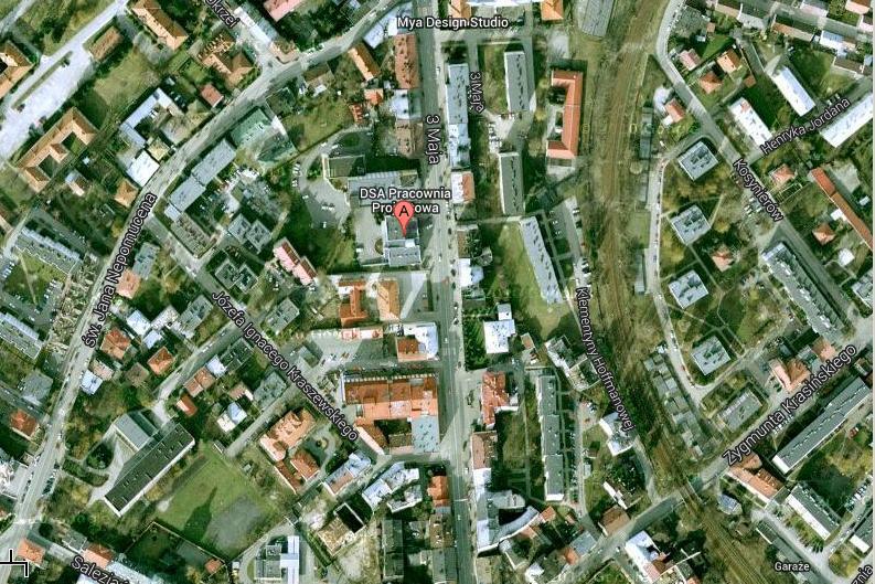 strony z drogą krajową Nr 28 w kierunku przejścia granicznego w Medyce.