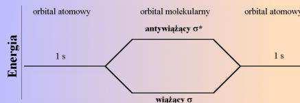 Orbitale molekularne orbital cząsteczkowy powstaje w wyniku nakładania się orbitali atomowych atomów tworzących wiązanie; funkcja falowa elektronu w cząsteczce jest więc liniową kombinacją funkcji