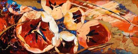 technika mieszana/płótno, 30 x 40 cm na odwrociu opisany: 'MARTA ANTONIAK 2012 Z CYKLU
