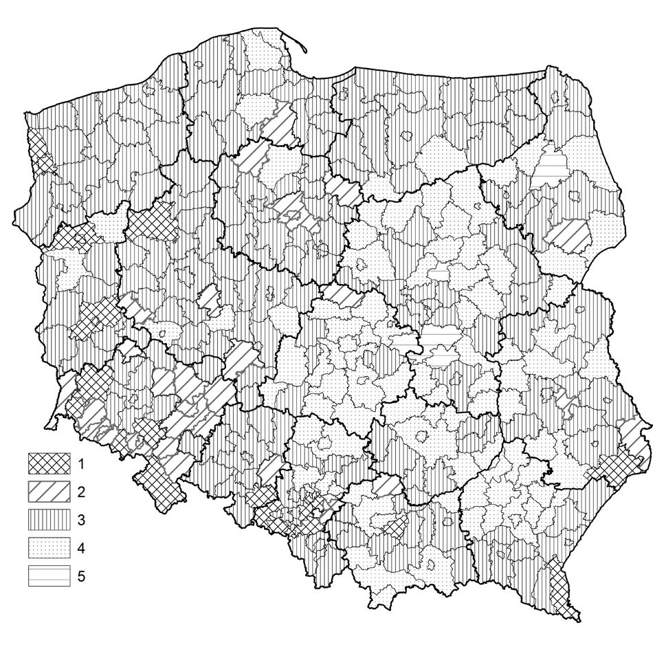 STRUKTURA CIĄGNIKÓW WEDŁUG MOCY A STRUKTURA OBSZAROWA GOSPODARSTW.