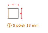 Sortownik na śmieci trójdzielny z górną klapą ( mebel pod zabudowę- wymagany pomiar wstępny) wykonany z płyty wiórowej dwustronnie laminowanej o klasie higieniczności E. Korpus wykonany z płyty gr.