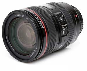 11 Obiektyw Canon EF 24-105 mm/f 4.0 Ogniskowa 24-105 mm F 4.0 Pole widzenia 84-23.3 O Ostrość od 0.45 m Maksymalne powiększenie 1:4.