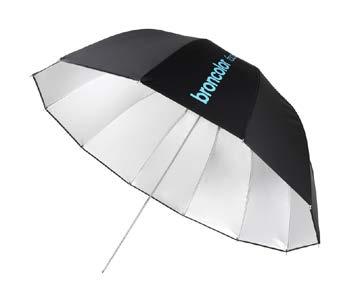 27 Parasolka biała Broncolor 82cm Sztyce parasolek wykonane z twardej chromowanej stali Powłoka