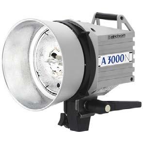 34 Lampa Elinchrom A3000 Główka Elinchrom dedykowana do współpracy ze wszystkimi generatorami błysku