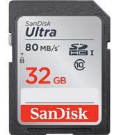 58 Sandisk Ultra SDHC 32GB Typ karty SDHC Pojemność 32