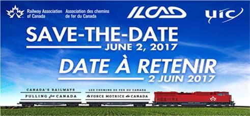 4. Światowy Dzień Bezpieczeństwa na Przejazdach Kolejowych ILCAD 2017, 9 edycja: 40 krajów RAC (Railway Association of Canada) oraz UIC mają zaszczyt bycia współorganizatorami konferencji, która