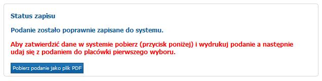 Rekrutacja do szkoły ponadgimnazjalnej.