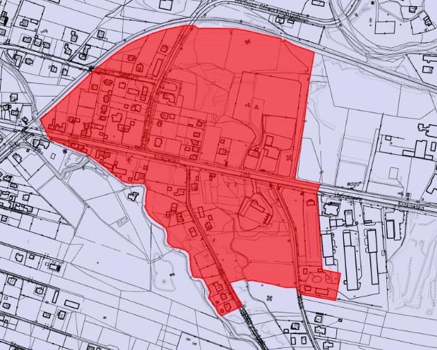5.5. PODOBSZAR 5. STRZELNICA 5 Źródło: opracowanie własne Mapa 5. Podobszar 5. do obszaru rewitalizacji Podobszar 5.