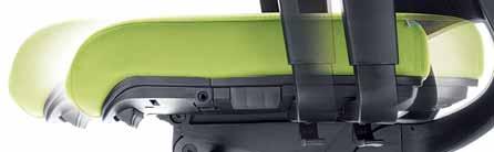 front side of seat