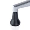 Adjustable height as well as adjustable angle regulation in relation to the
