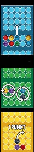 Jeśli aktywny gracz utworzy na planecie przeciwnika linię z 3 lub więcej Bąbelsów tego samego koloru, te Bąbelsy lądują w obszarze punktacji przeciwnika, a sam przeciwnik może
