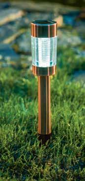 bialy Lampa solarna plastikowa