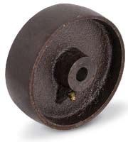 Koła i zestawy kołowe na wysokie temperatury Heat resistant wheels and castors Koło serii Z, żeliwne Wheel series Z, cast iron 80 200 mm - 60 / + 300 C 130 600 kg 11 Bieżnik-piasta / Tyre-rim: Odlew