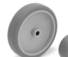 Koła i zestawy kołowe aparaturowe Light duty wheels and castors Koło serii WLTPA M, termoplastyczna guma, piasta polipropylenowa Wheel series WLTPA M, thermoplastic rubber tyres, polypropylene rim 4