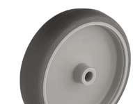 Koła i zestawy kołowe aparaturowe Light duty wheels and castors Koło serii WLTPA S, termoplastyczna guma, piasta polipropylenowa Wheel series WLTPA S, thermoplastic rubber