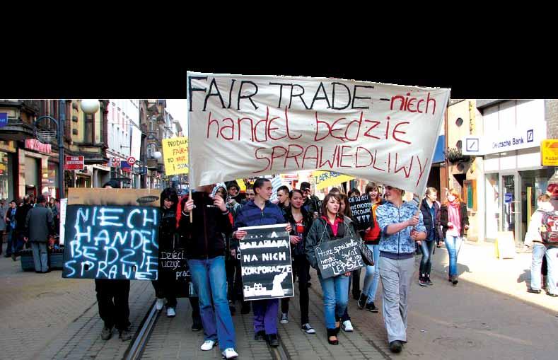 Szkoła Globalna działa lokalnie! Czas na akcję lokalną! Happening FAIR TRADE niech handel będzie sprawiedliwy zorganizowany przez Gimnazjum nr 2 im.