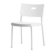 Krzesło konferencyjne typu ISO, miękkie, tapicerowane siedzisko i oparcie. Wytrzymała metalowa konstrukcja ramy lakierowanej proszkowo w kolorze czarnym.