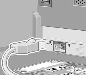 systemie Mac OS 9) [4000] Poniższa ilustracja przedstawia sposób podłączenia kabla sieciowego. Gniazdo USB 2.0 Aby sprawdzić, czy gniazdo USB 2.