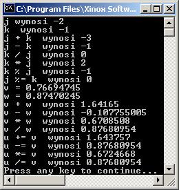 1. Operatory arytmetyczne +, -, /,*, % Przykład 1 programu z interfejsem konsolowym public class Lab2_1 // Tworzy generator liczb losowych, zainicjowany czasem systemowym Random rand = new Random();