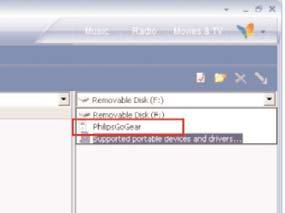 2 Aby przeprowadzić instalację programów Device Manager oraz Windows Media Player, wybierz język Do użytkowników HDD082: Najpierw należy zainstalować dysk CD Easy start, a następnie dysk CD "GoGear