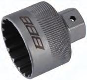 Kompatybilne ze śrubami do zębatek Shimano i Campagniolo. W zestawie przyrząd do usuwania osłon przeciw kurzowych z mechanizmów korbowych.