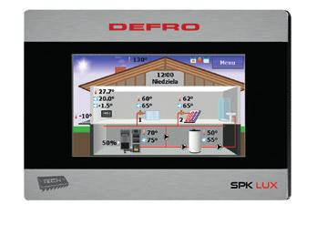 Sterowniki do kotłów DEFRO APC ADAPTIVE HG PID DEFRO MZ DEFRO SPK LUX KPV4 FUNKCJE REALIZOWANE PRZEZ STEROWNIK * innowacyjne sterowanie ADAPTIVE Control z wykorzystaniem przepływomierza turbinowego